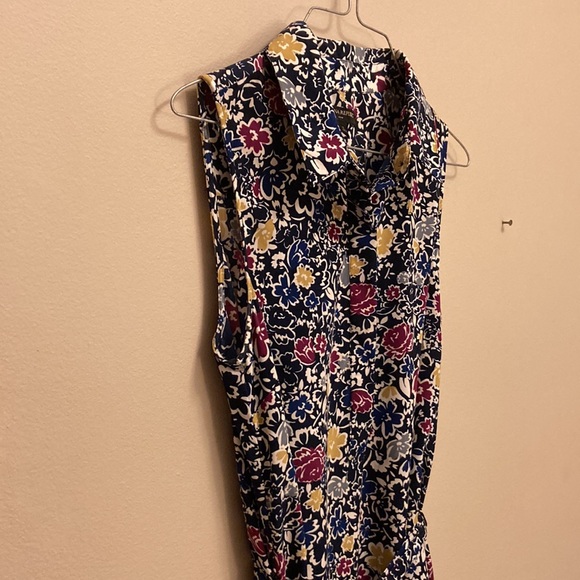 Floral banana republic tie-front dress - Picture 5 of 7